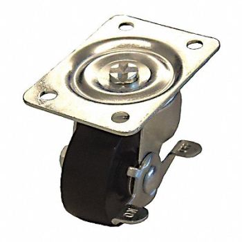 GRAINGER APPROVED Standard Plate Caster Swivel 175 lb., 487G82
