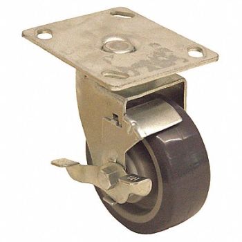 GRAINGER APPROVED Standard Plate Caster Swivel 440 lb., 487G88
