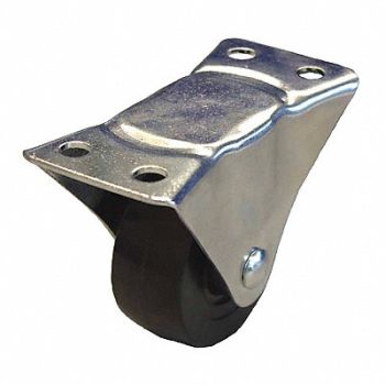 GRAINGER APPROVED Standard Plate Caster Rigid 175 lb., 487G90
