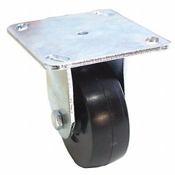 GRAINGER APPROVED NSF-Listed Plate Caster Rigid 325 lb., 487G97
