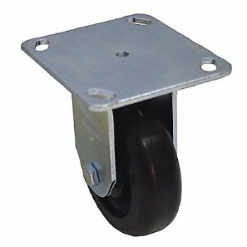 GRAINGER APPROVED NSF-Listed Plate Caster Rigid 325 lb., 487G98