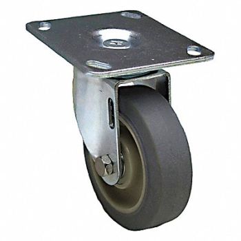 GRAINGER APPROVED NSF-Listed Plate Caster Swivel 325 lb., 487G99