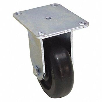 GRAINGER APPROVED Standard Plate Caster Rigid 275 lb., 490V49