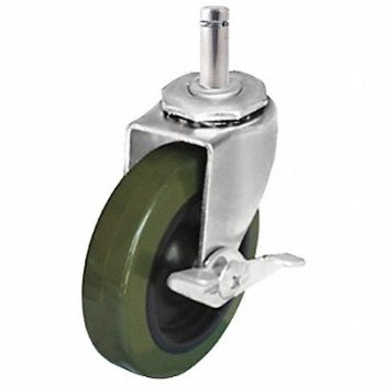 GRAINGER APPROVED Gen Purpose Friction-Ring Stem Caster, 487H18