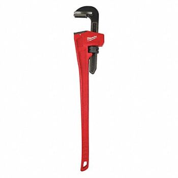 MILWAUKEE Pipe Wrench Ergonomic Serrated 60, 487R44