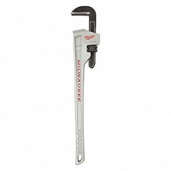 MILWAUKEE Pipe Wrench Ergonomic Serrated 36, 487R45