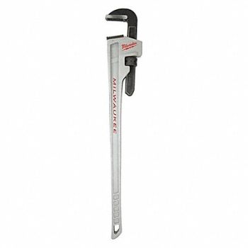 MILWAUKEE Pipe Wrench Ergonomic Serrated 48, 487R46