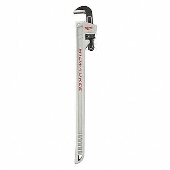 MILWAUKEE Pipe Wrench Ergonomic Serrated 18, 487R47