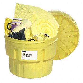 SPILLTECH Spill Kit Drum Chemical Hazmat, 487V48