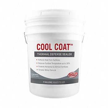 RAINGUARD Thermal Barrier White 5 gal Bucket, 488A32