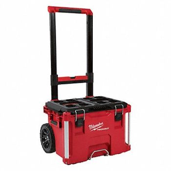 MILWAUKEE Rolling Tool Box 250 lb Load Cap. Polymr, 488A58