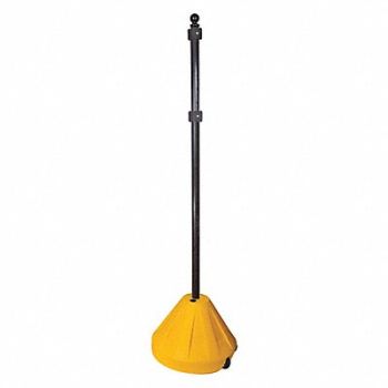 ACCREDO SAFETY Sign Base w/Post 5 ft Post L, 488D10