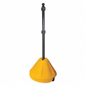 ACCREDO SAFETY Sign Base w/Post 4 ft Post L, 488D12