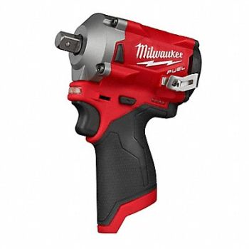 MILWAUKEE Impact Wrench Cordless Compact 12VDC, 488F04
