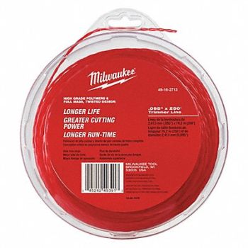 MILWAUKEE Trimmer Line 250 ft L 0.095 dia., 488F08