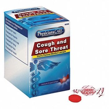 GRAINGER APPROVED Cough Drops Lozenge 50 x 1 7.6mg PK50, 488G43