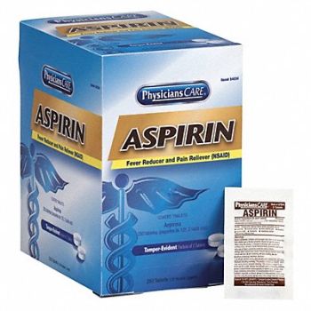 GRAINGER APPROVED Pain Relief Tablet 125 x 2 325mg PK250, 488G44