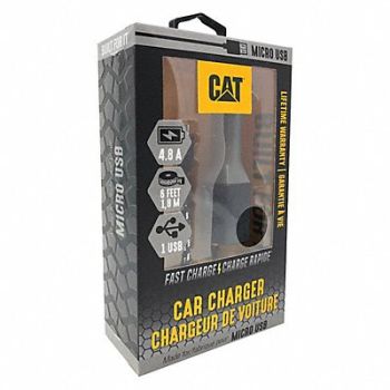 CAT USB Car Charger Charges Up To 2 Devices, 488H43