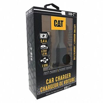 CAT USB Car Charger Charges Up To 2 Devices, 488H44