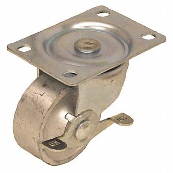 GRAINGER APPROVED Standard Plate Caster Swivel 175 lb., 488T97