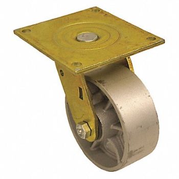 GRAINGER APPROVED Standard Plate Caster Swivel 1000 lb., 488U01