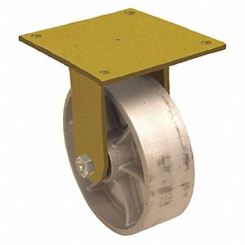 GRAINGER APPROVED Standard Plate Caster Rigid 1000 lb., 488U02