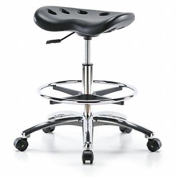 GRAINGER APPROVED ESD Pneumatic Stool 300 lb wt. Cap., 488U99