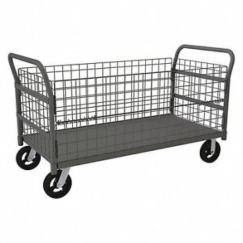DURHAM MFG Wire Cart 24 Shelf Width 48 Shelf L, 488V44