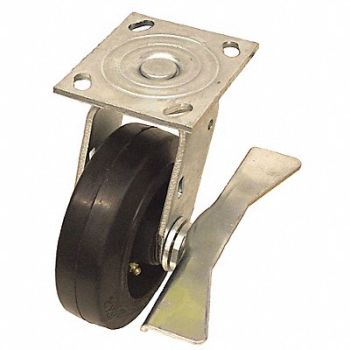 GRAINGER APPROVED NSF-Listed Plate Caster Swivel 600 lb., 488Z90