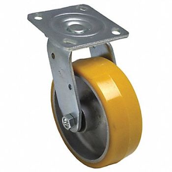 GRAINGER APPROVED NSF-Listed Plate Caster Swivel 1250 lb., 488Z98