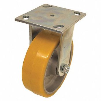GRAINGER APPROVED NSF-Listed Plate Caster Rigid 1250 lb., 489A01