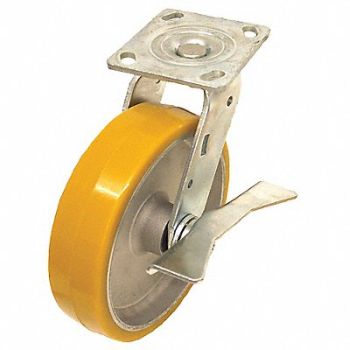 GRAINGER APPROVED NSF-Listed Plate Caster Swivel 1250 lb., 488Z99