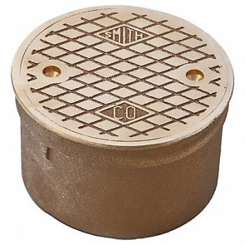 JAY R. SMITH MFG. CO Floor Cleanout 3 in H Inside Caulk, 45DT59