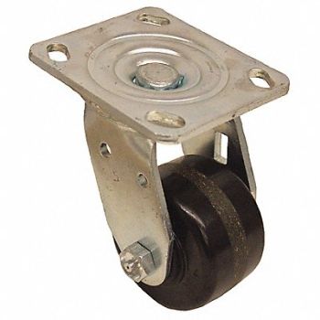 GRAINGER APPROVED NSF-Listed Plate Caster Swivel 700 lb., 489A02