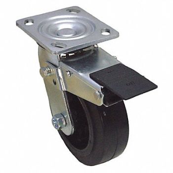 GRAINGER APPROVED NSF-Listed Plate Caster Swivel 600 lb., 489A18