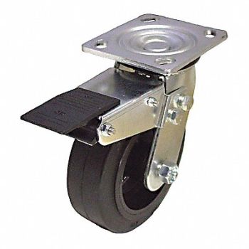 GRAINGER APPROVED NSF-Listed Plate Caster Swivel 550 lb., 489A16