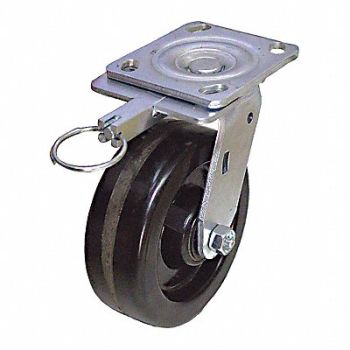 GRAINGER APPROVED Standard Plate Caster Swivel 1200 lb., 490V95