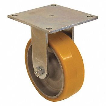 GRAINGER APPROVED Standard Plate Caster Rigid 1250 lb., 489A40