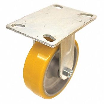 GRAINGER APPROVED NSF-Listed Plate Caster Rigid 1250 lb., 489A43