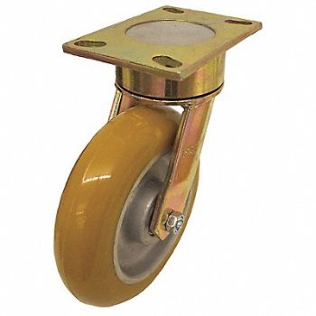 GRAINGER APPROVED Maintenance-Free Plate Caster Swivel, 489A96