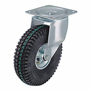 GRAINGER APPROVED Plate Cstr w/ Pneumatic Whls Swvl 330lb, 489C01