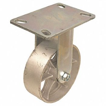 GRAINGER APPROVED Standard Plate Caster Rigid 1200 lb., 489C11