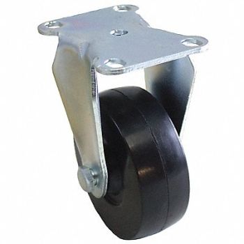 GRAINGER APPROVED NSF-Listed Plate Caster Rigid 175 lb., 489C25
