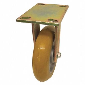GRAINGER APPROVED Maintenance-Free Plate Caster Rigid, 489C37
