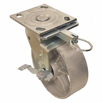 GRAINGER APPROVED NSF-Listed Plate Caster Swivel 700 lb., 489C45