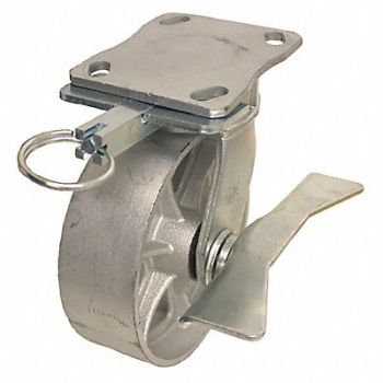 GRAINGER APPROVED Kingpinless Plate Caster Swivel 1200 lb., 489C46