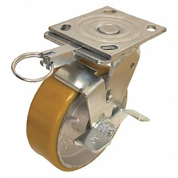 GRAINGER APPROVED NSF-Listed Plate Caster Swivel 700 lb., 489D59