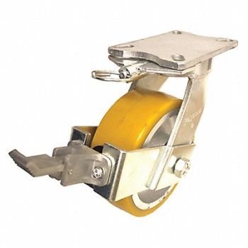 GRAINGER APPROVED Kingpinless Plate Caster Swivel 3500 lb., 489C49