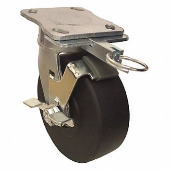 GRAINGER APPROVED Kingpinless Plate Caster Swivel 1750 lb., 489C62