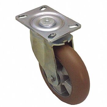 GRAINGER APPROVED Standard Plate Caster Swivel 1750 lb., 489C68